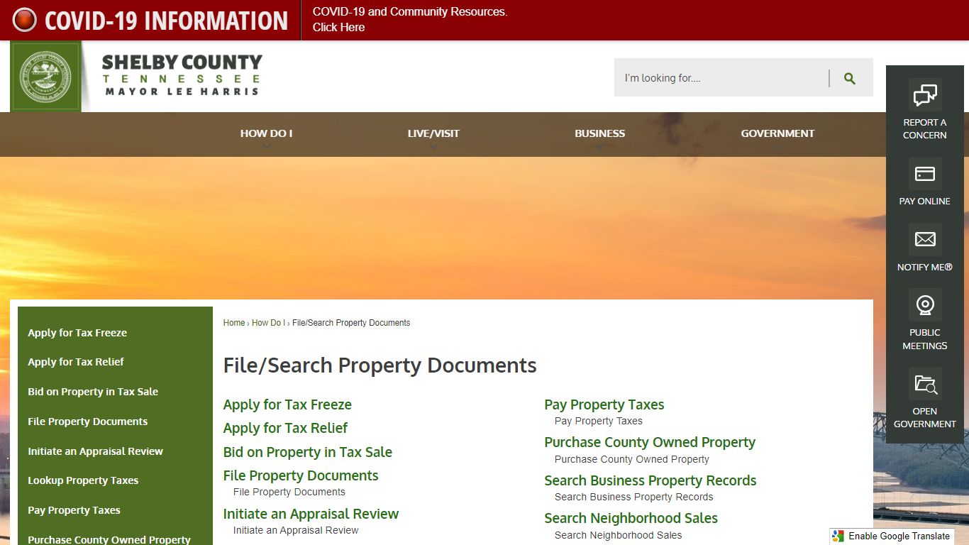 File/Search Property Documents | Shelby County, TN ...